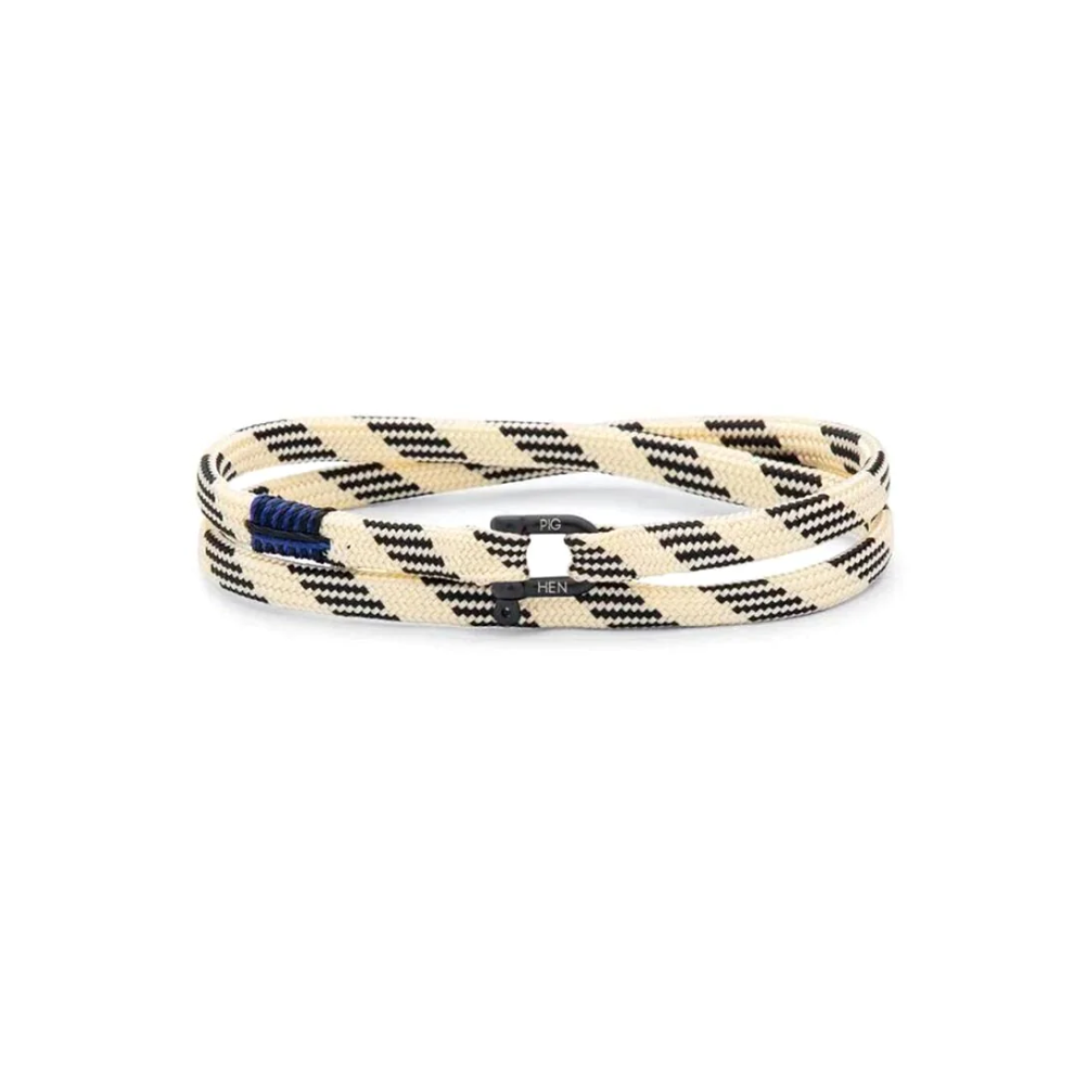 Pig & Hen - Franky DBL Bracelet - Ivory / Black