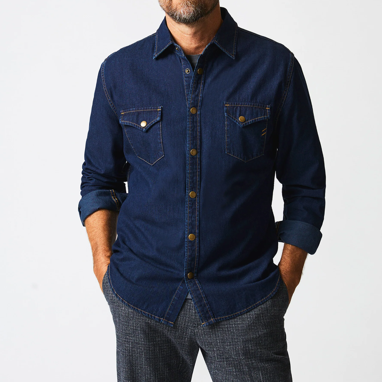 Billy Reid - Shoals Denim Shirt - Double Dye