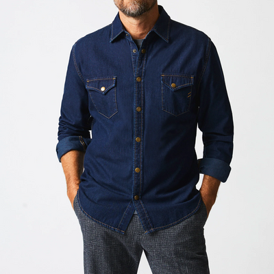 Billy Reid - Shoals Denim Shirt - Double Dye