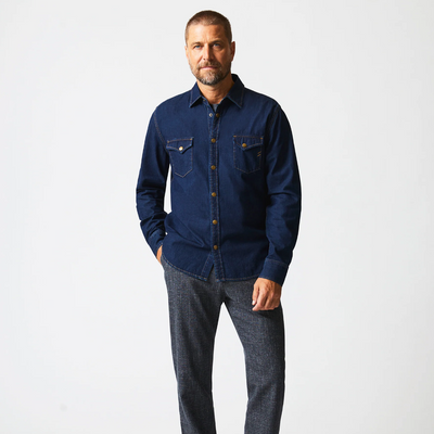 Billy Reid - Shoals Denim Shirt - Double Dye