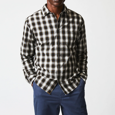 Billy Reid - Shadow Plaid Tuscumbia Shirt - Black Multi