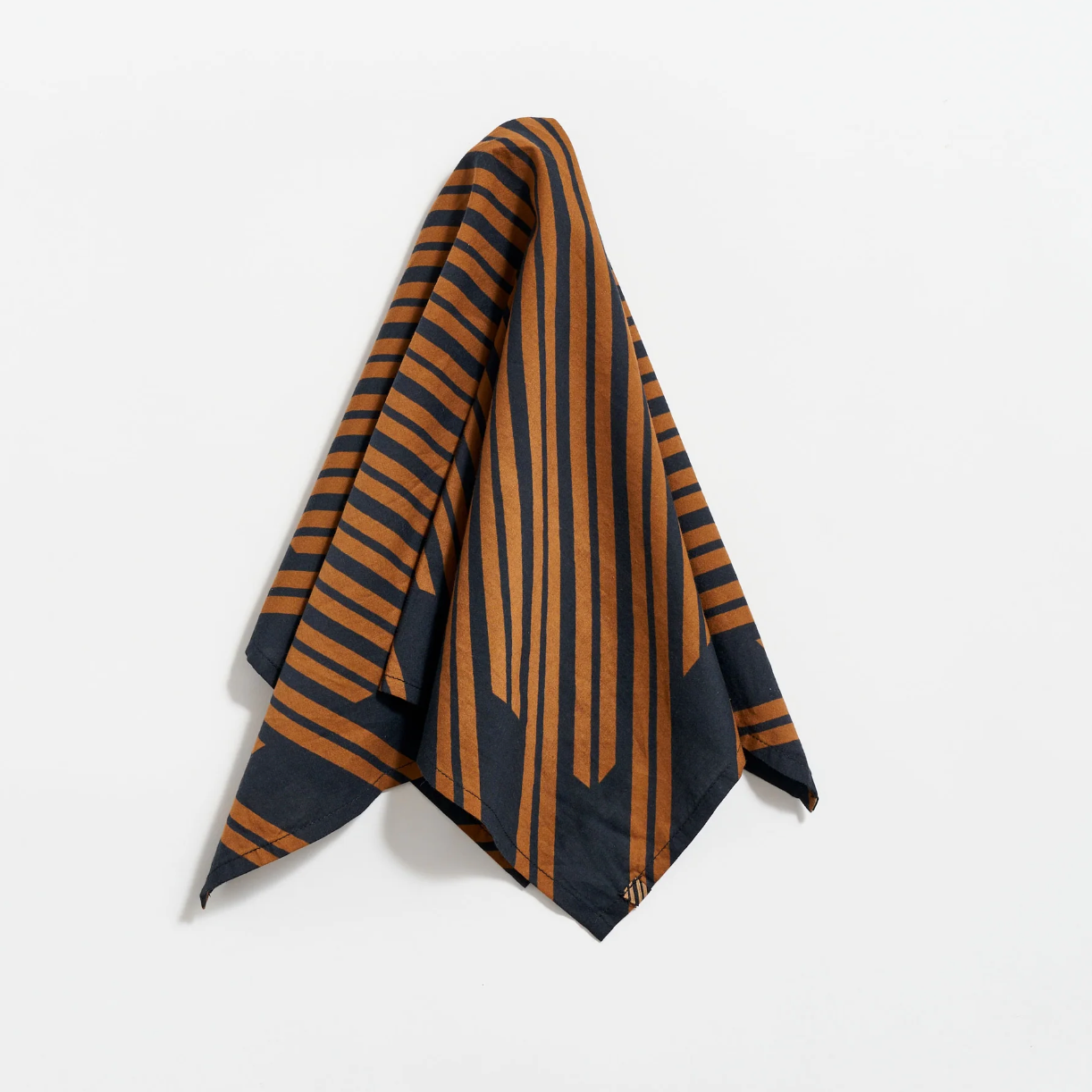 Billy Reid - Heirloom Stripe Bandana - Black / Gold
