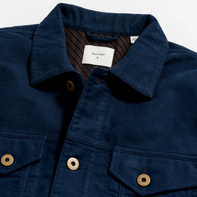 Billy Reid - Moleskin Tupelo Trucker Jacket - Carbon Blue