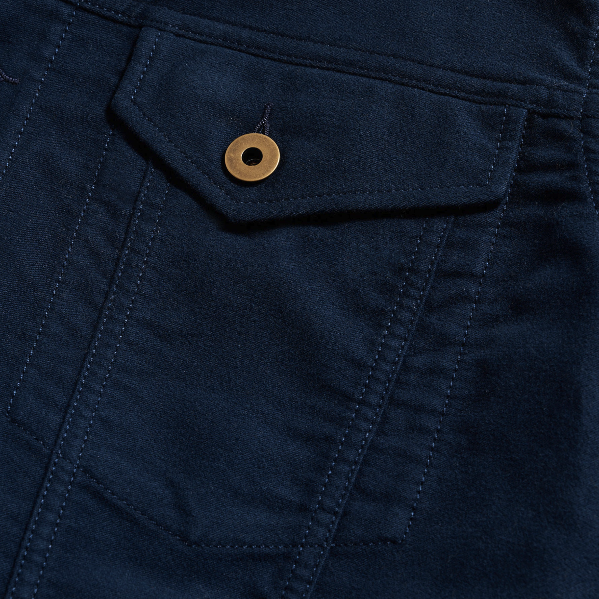 Billy Reid - Moleskin Tupelo Trucker Jacket - Carbon Blue