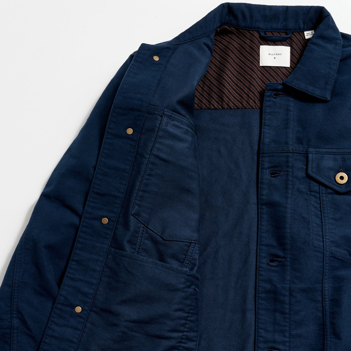 Billy Reid - Moleskin Tupelo Trucker Jacket - Carbon Blue