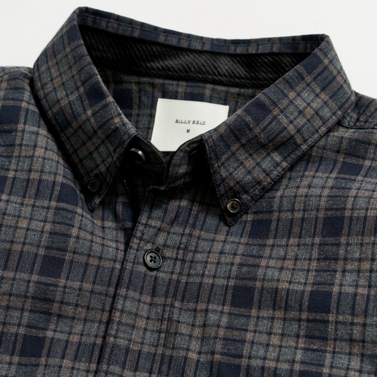 Billy Reid - Plaid Tuscumbia Shirt bd - Brown / Black