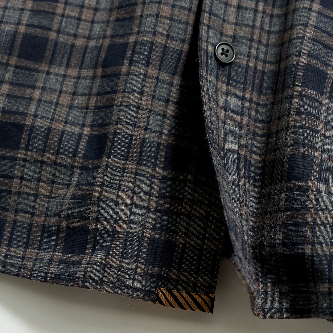 Billy Reid - Plaid Tuscumbia Shirt bd - Brown / Black