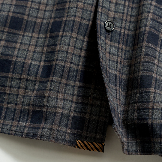 Billy Reid - Plaid Tuscumbia Shirt bd - Brown / Black
