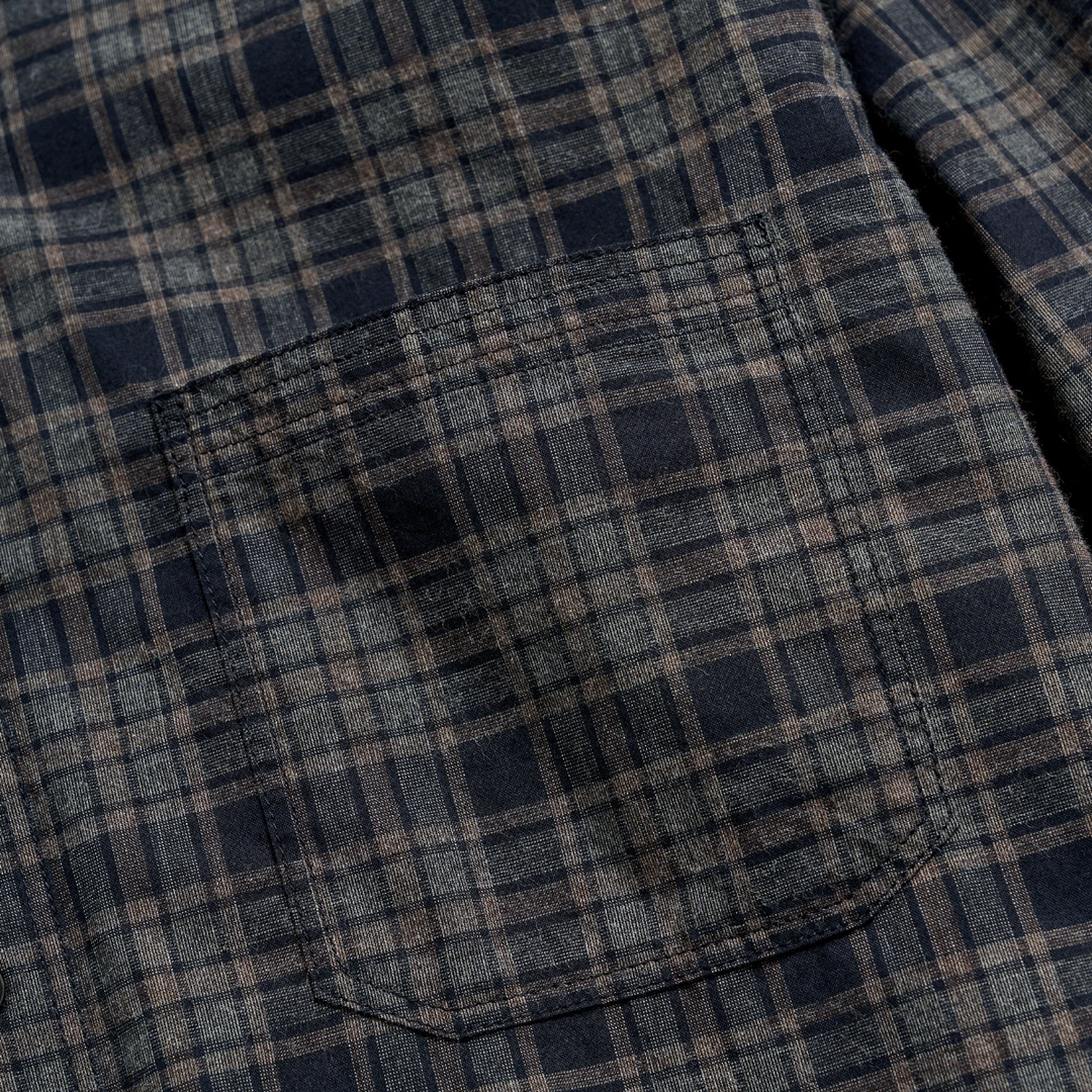 Billy Reid - Plaid Tuscumbia Shirt bd - Brown / Black