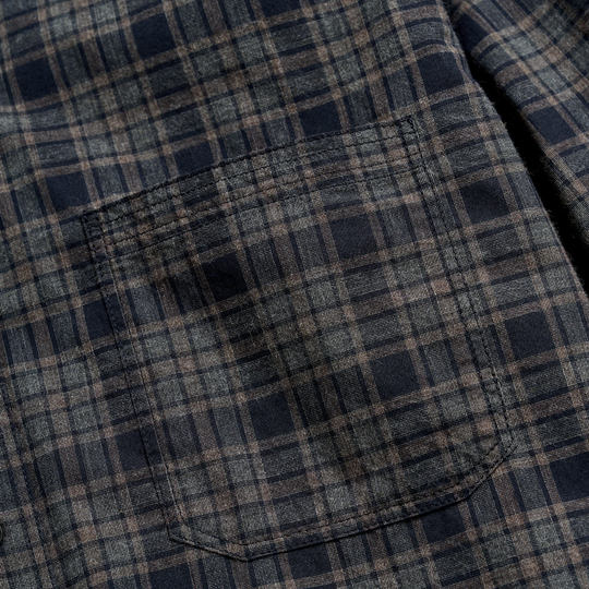 Billy Reid - Plaid Tuscumbia Shirt bd - Brown / Black