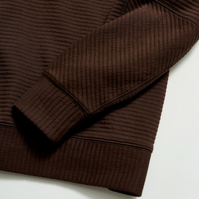 Billy Reid - Quilted Half Zip - Chocolate