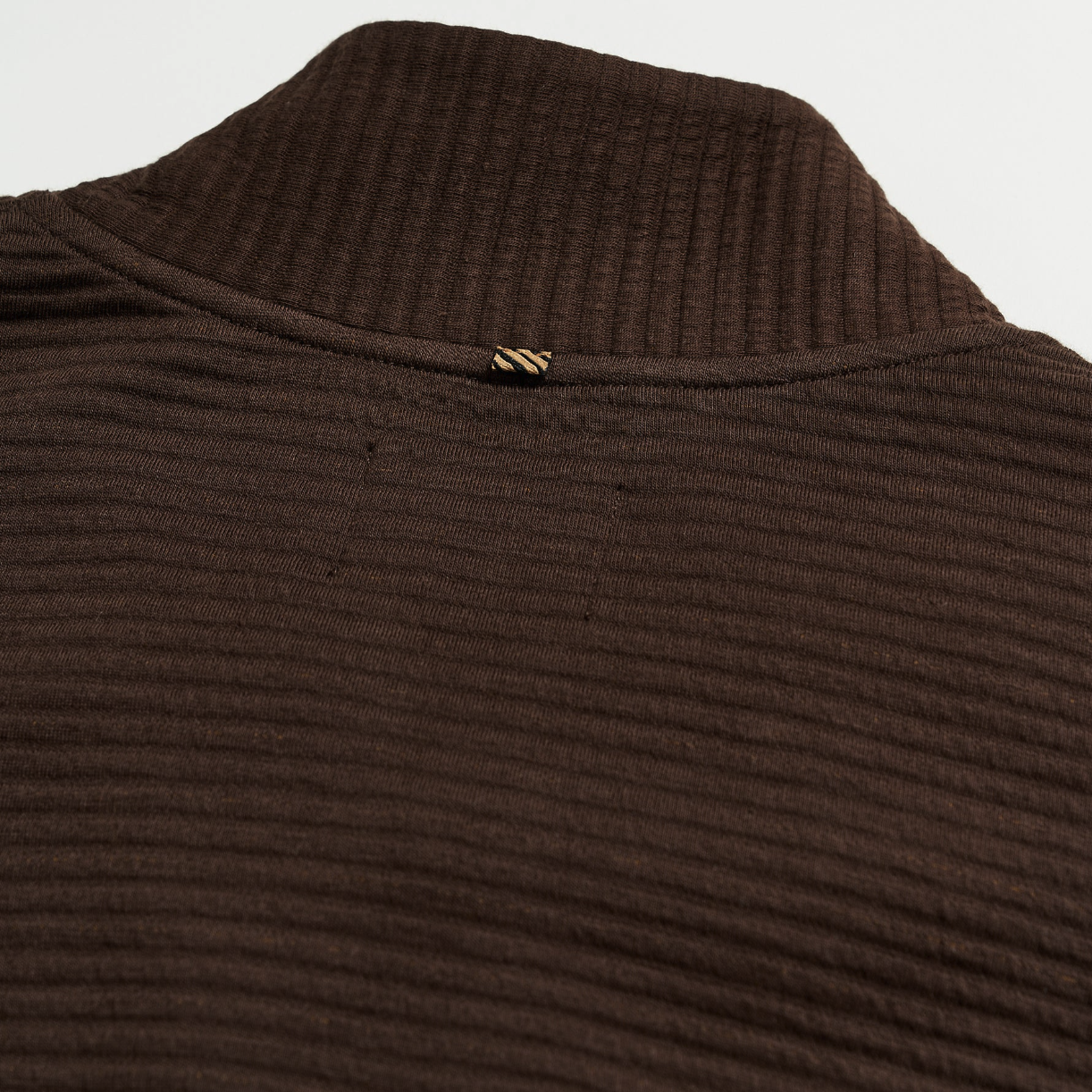 Billy Reid - Quilted Half Zip - Chocolate