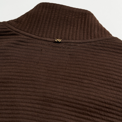 Billy Reid - Quilted Half Zip - Chocolate