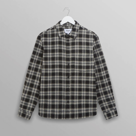 Wax London - Flannel Check Shelley Shirt - Black / White