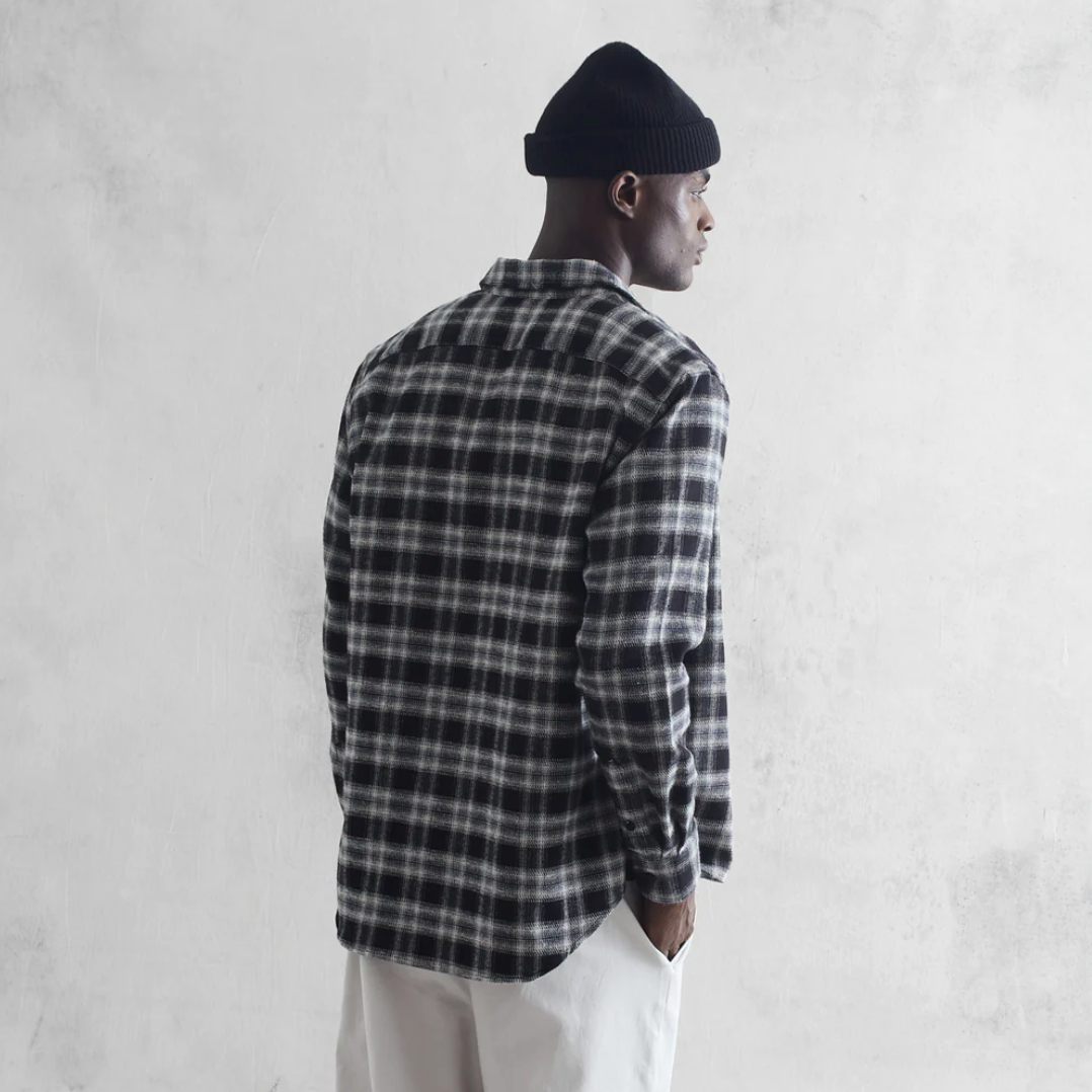 Wax London - Flannel Check Shelley Shirt - Black / White