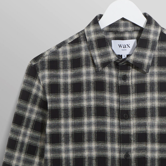 Wax London - Flannel Check Shelley Shirt - Black / White