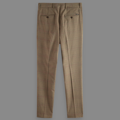 Scotch & Soda - Slim Tapered Yarn-Dyed Check Pants - Taupe