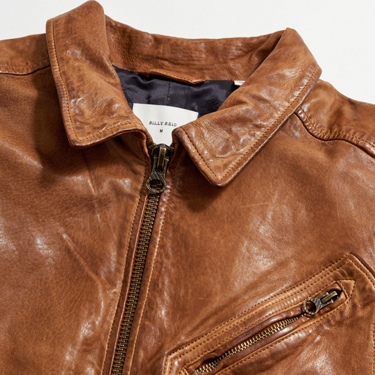 Billy Reid - Blake Leather Jacket - Saddle