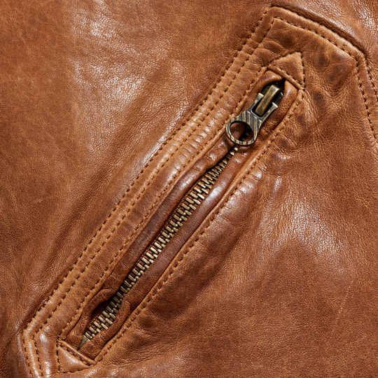 Billy Reid - Blake Leather Jacket - Saddle