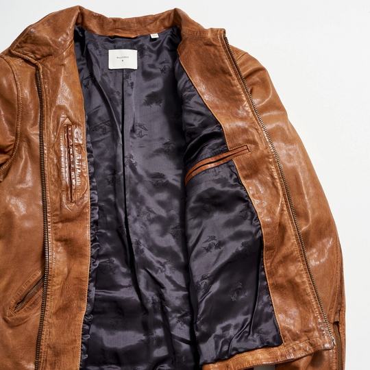 Billy Reid - Blake Leather Jacket - Saddle