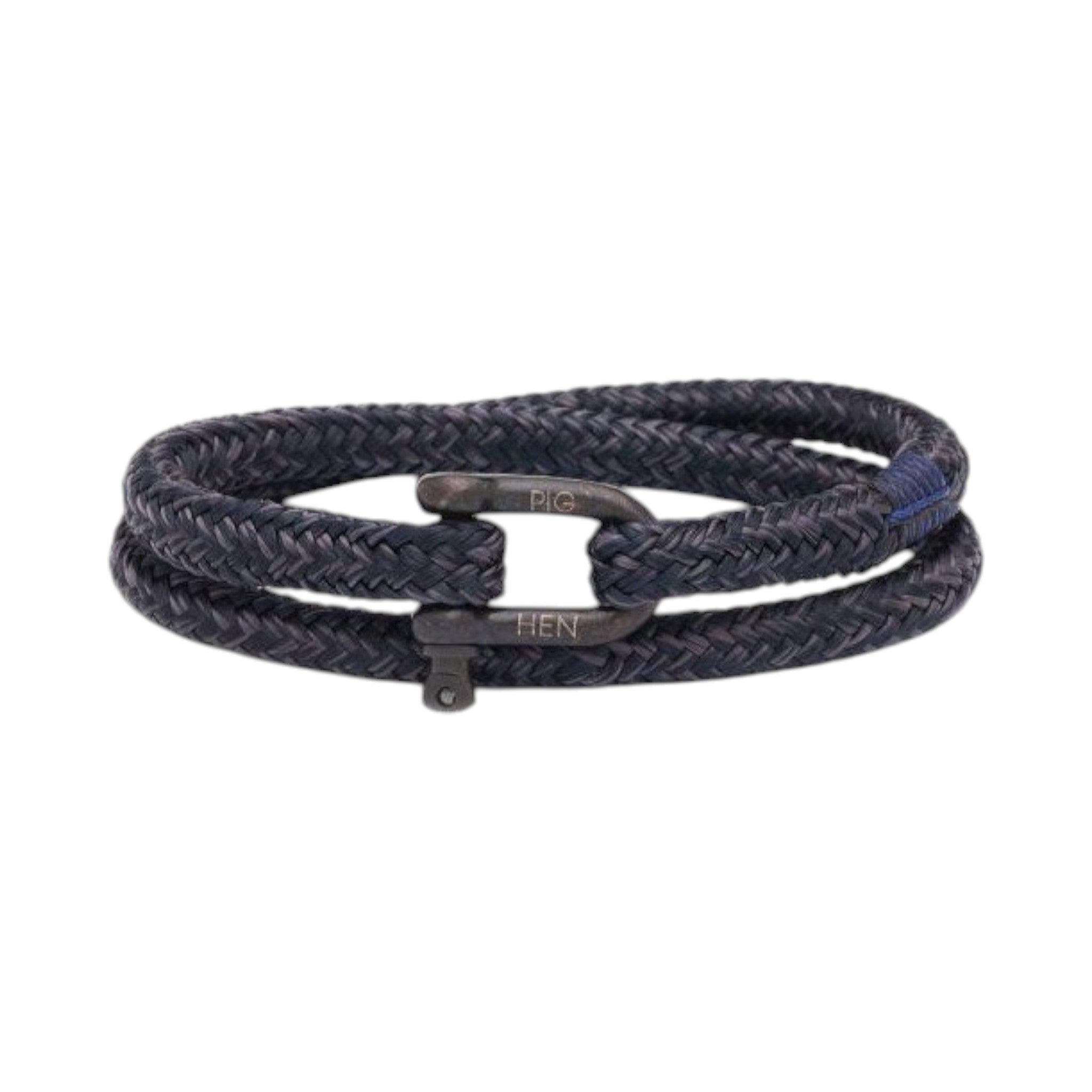 Pig & Hen - Salty Steve Bracelet -  Navy/Slate Gray/Black