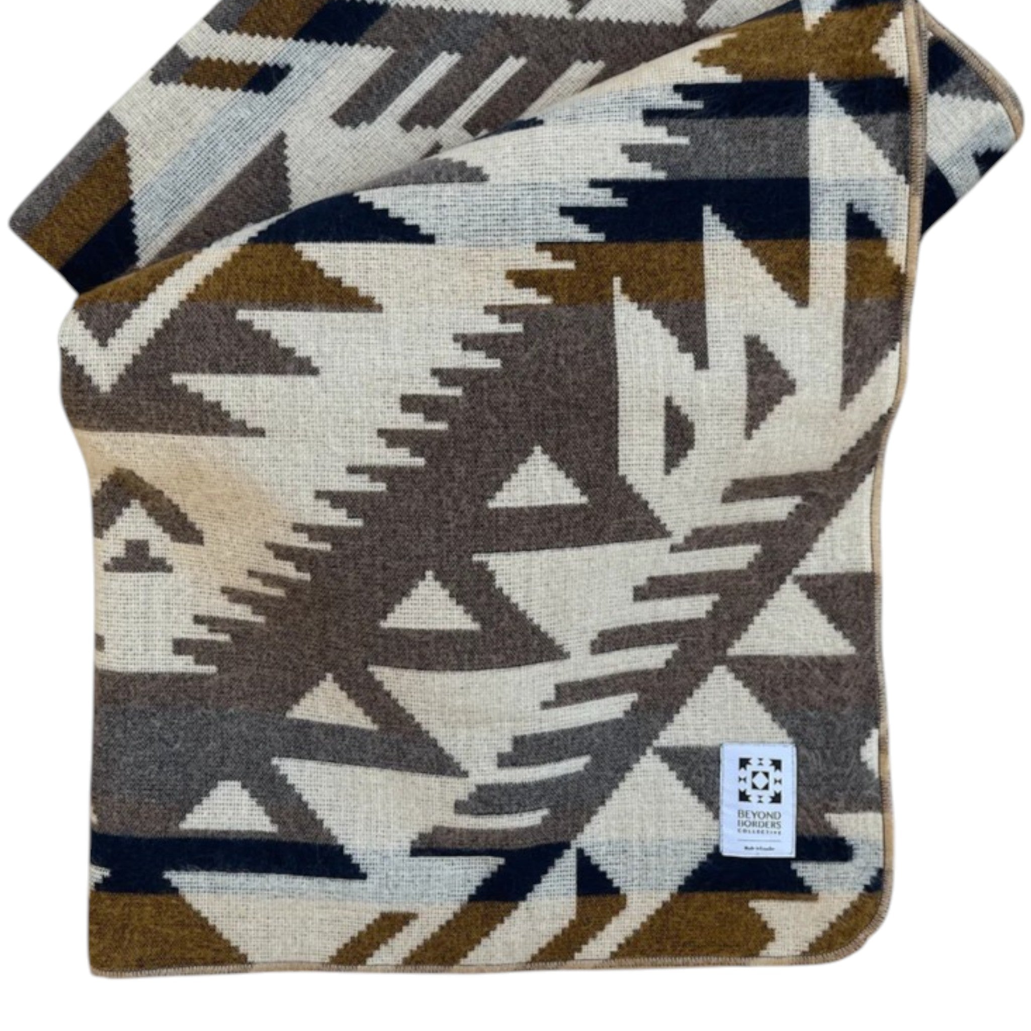 Beyond Borders Collective - Canoa Blanket - Taupe Earth