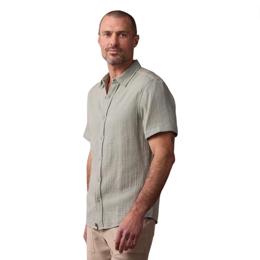 The Normal Brand - Kalo Short Sleeve Button Up Shirt - Juniper