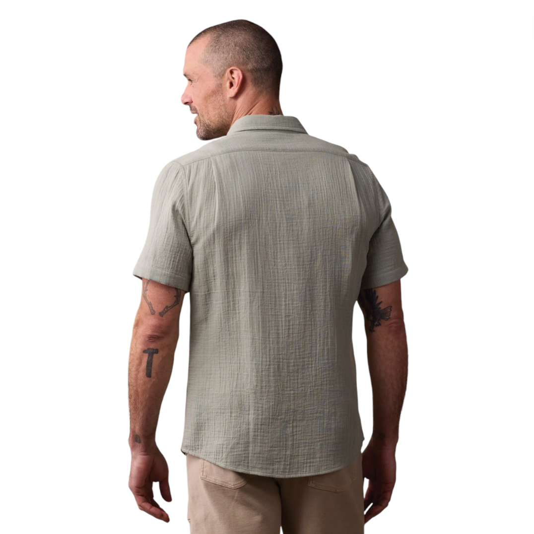 The Normal Brand - Kalo Short Sleeve Button Up Shirt - Juniper