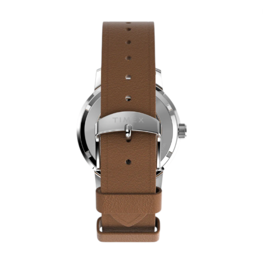 Timex - Marlin Automatic 40mm Leather Strap Watch - Brown