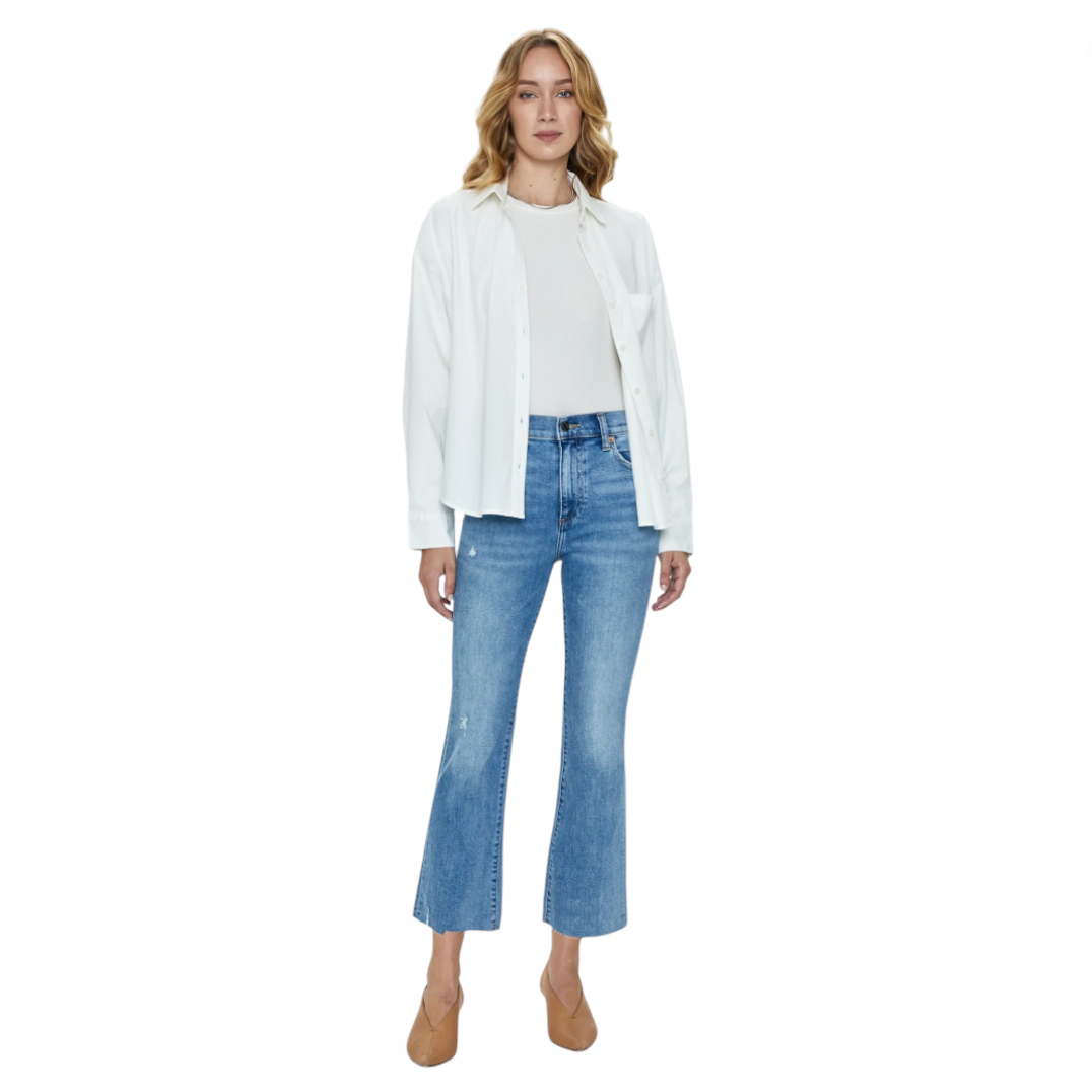 Pistola - Lennon High Rise Crop Boot Denim - Zuma