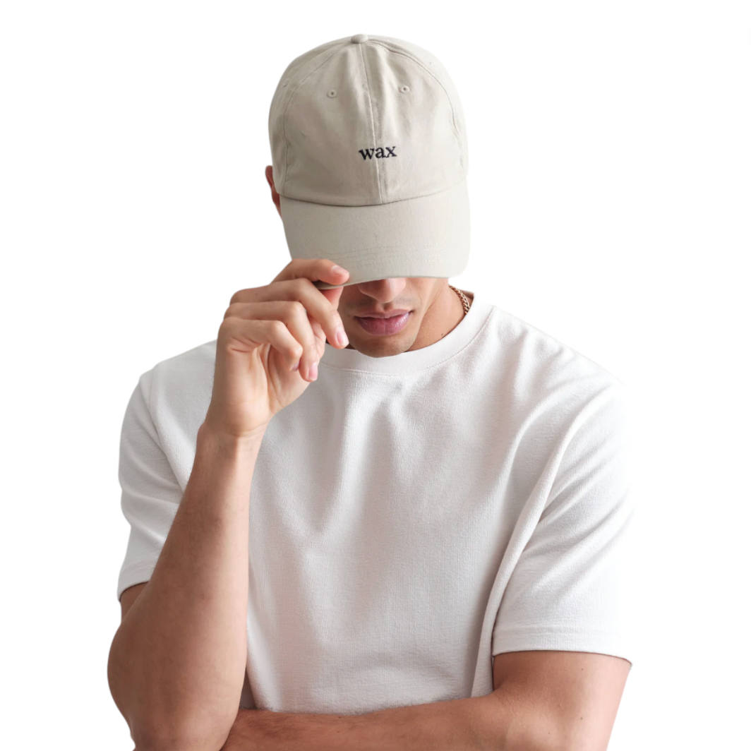 Wax London - Peach Cotton Sports Cap - Stone