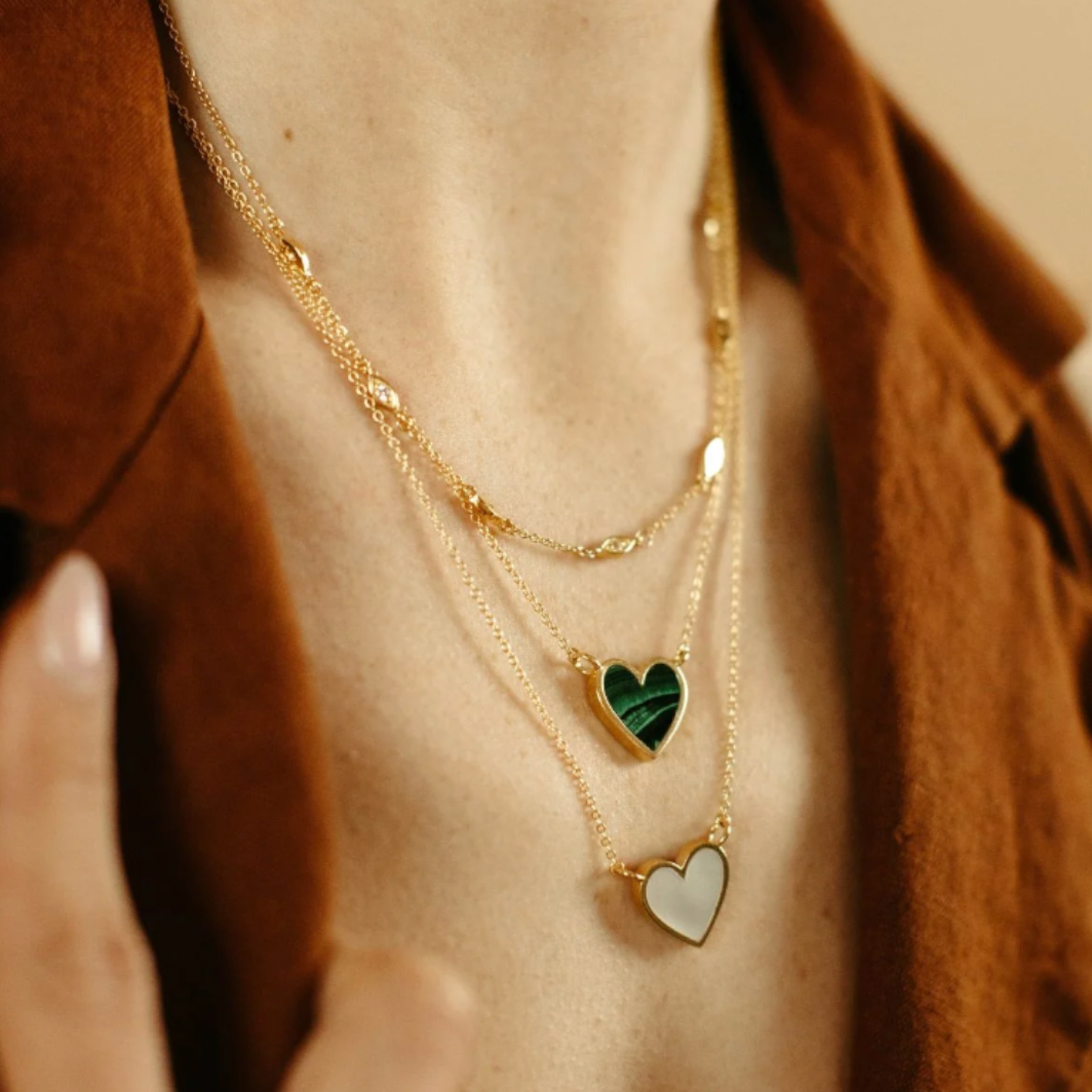 Sierra Winter - Kismet Necklace - Gold Vermeil / White Topaz