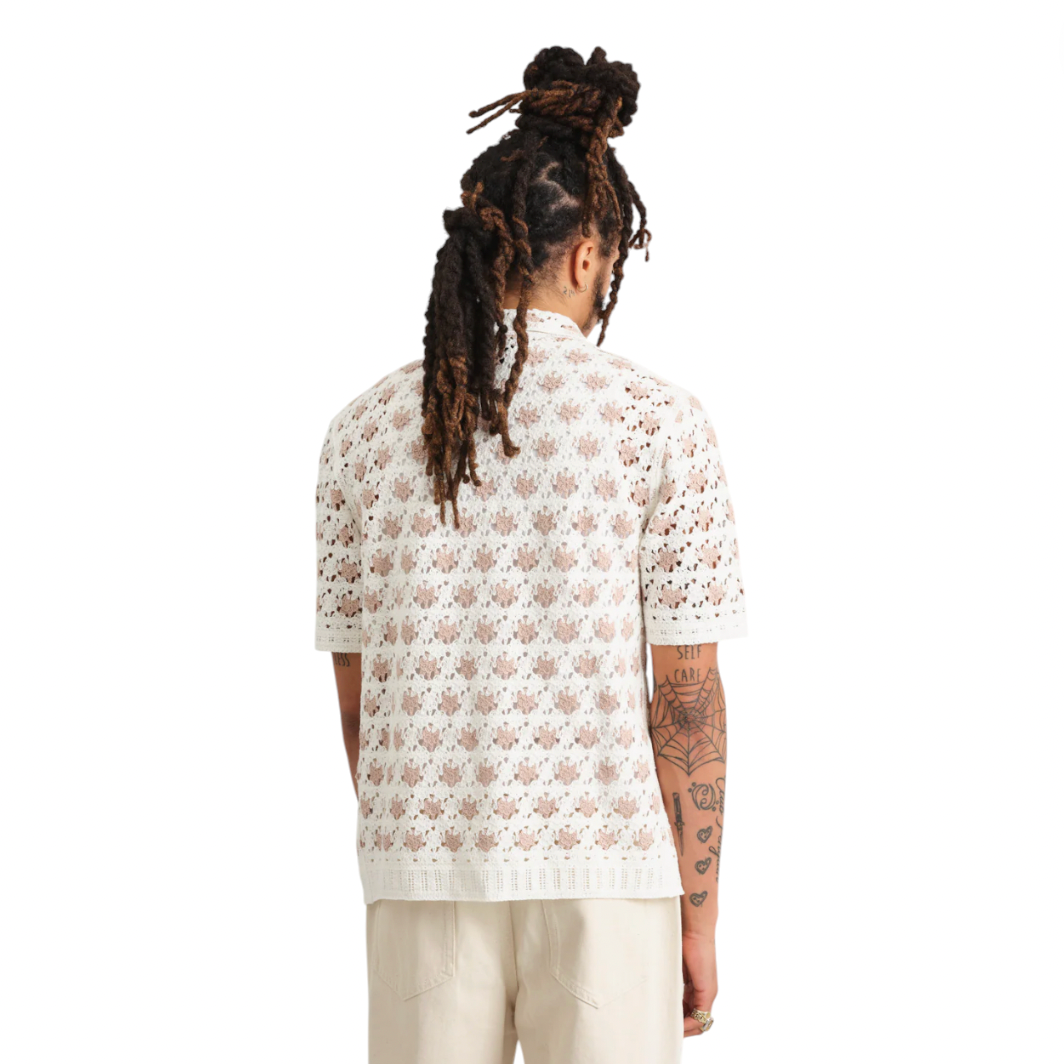 Wax London - Porto Splash Crochet Shirt - Ecru