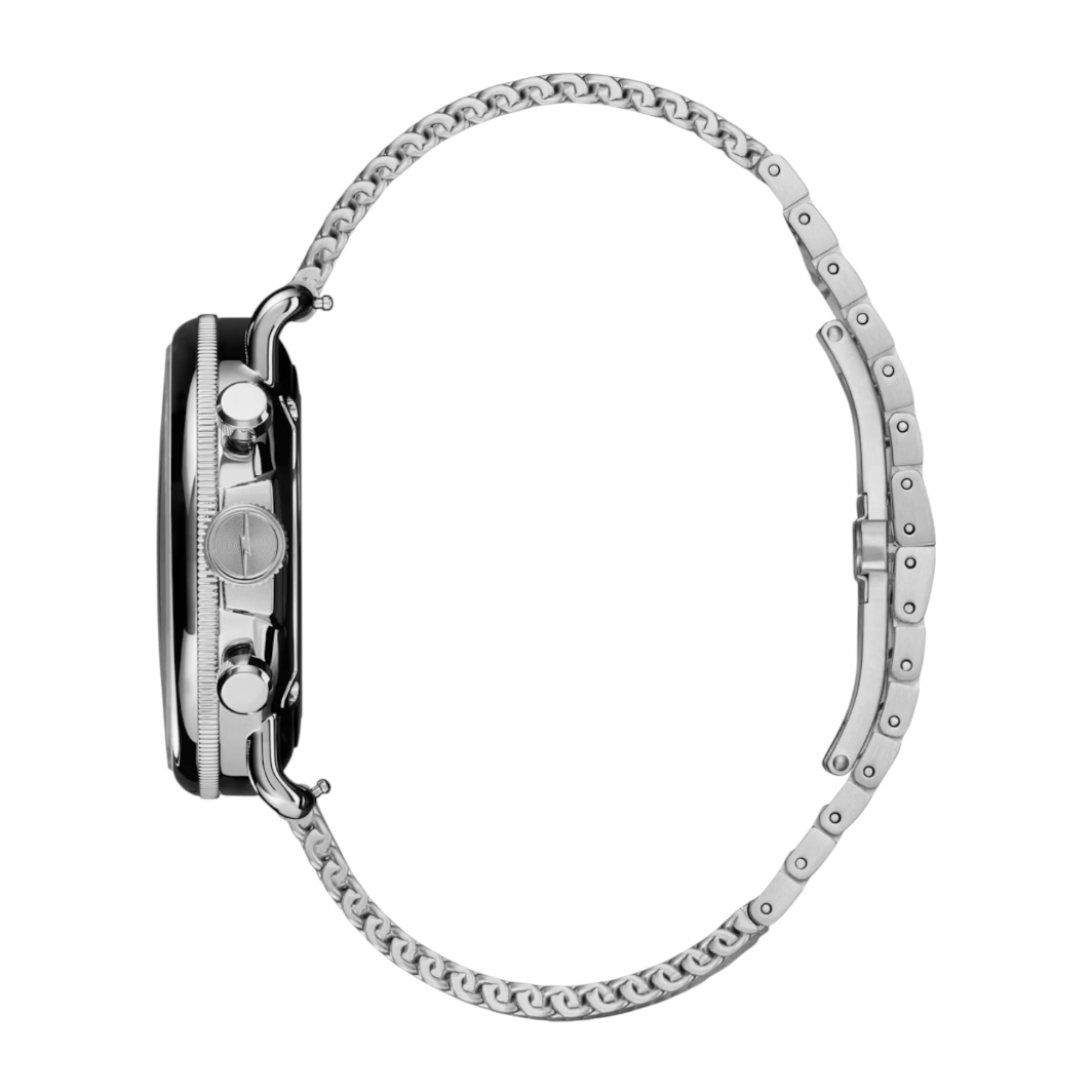 Shinola - Canfield C56 2 Eye Chrono 43mm Watch - Silver Bracelet