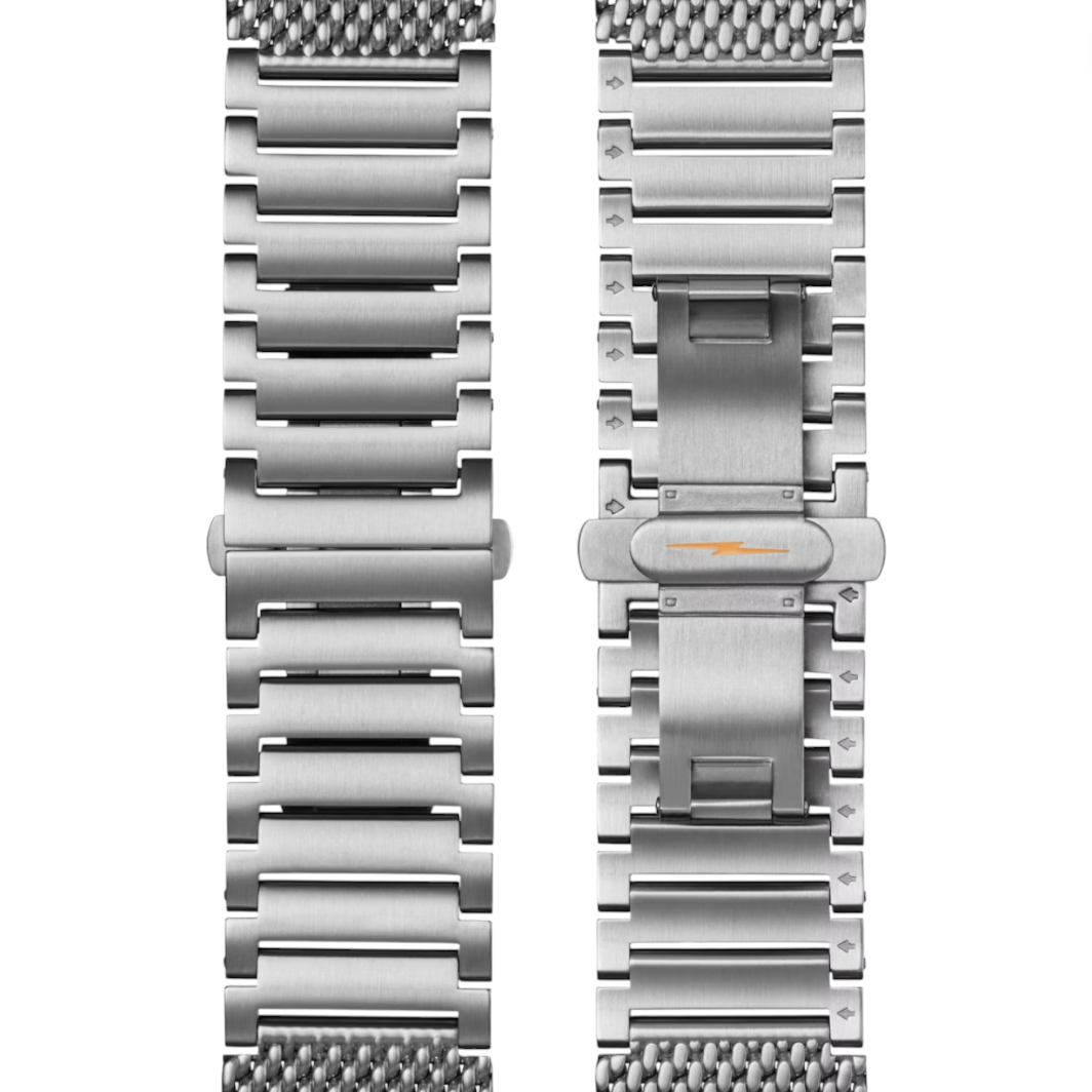 Shinola - Canfield C56 2 Eye Chrono 43mm Watch - Silver Bracelet