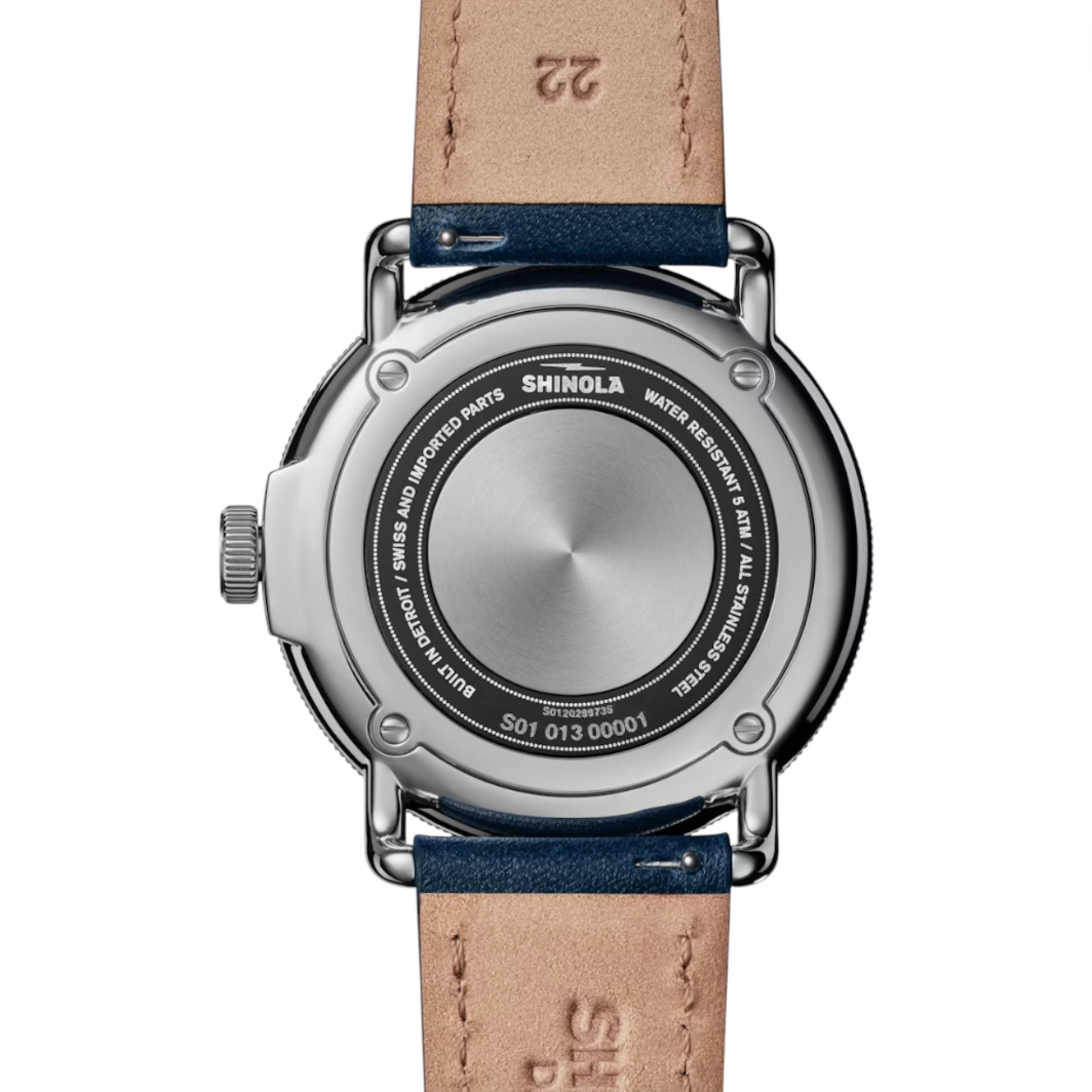 Shinola - Canfield C56 3HD 43mm Watch - Navy Leather
