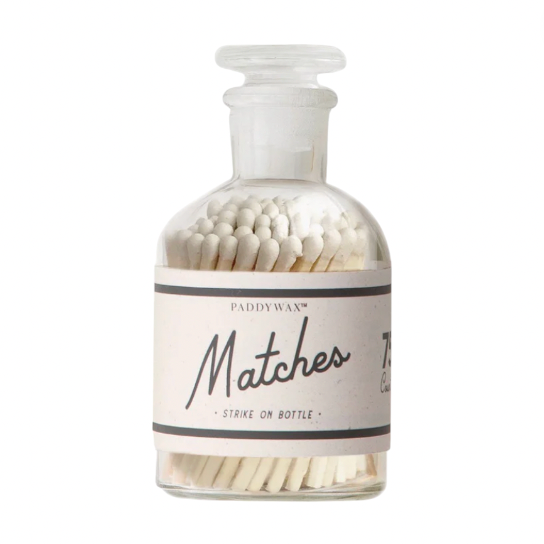 Paddywax - Safety Matches in Striker Label - White