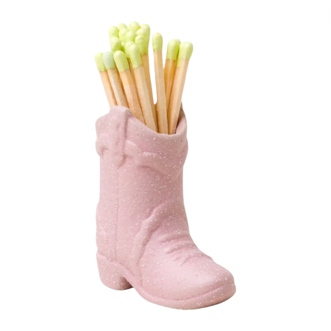 Paddywax - Cowboy Boot Match Holder - Pink