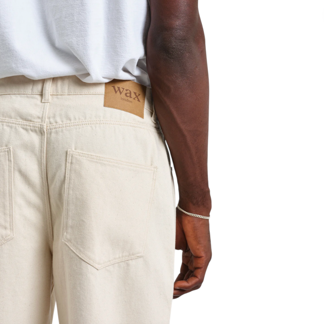 Wax London - Felix Loose Fit Denim Jeans - Ecru