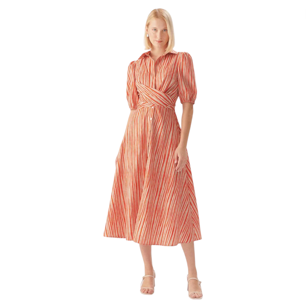 Exquise - Kali Dress - Red / Beige