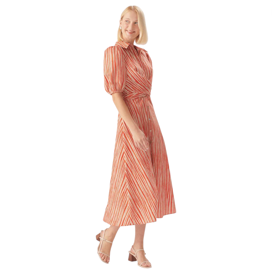 Exquise - Kali Dress - Red / Beige