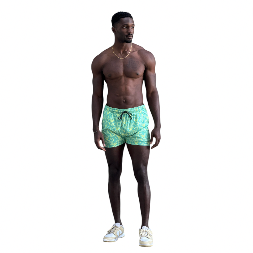 No Rudos - Lined Swim Trunks - Jazz Moderne