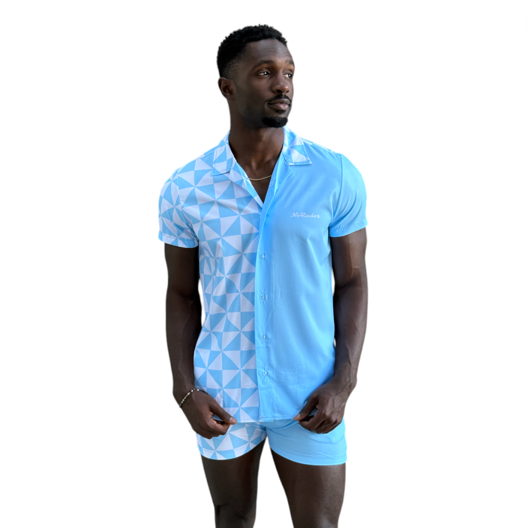 No Rudos - Short Sleeve Button Up Shirt - Angles For A Cause