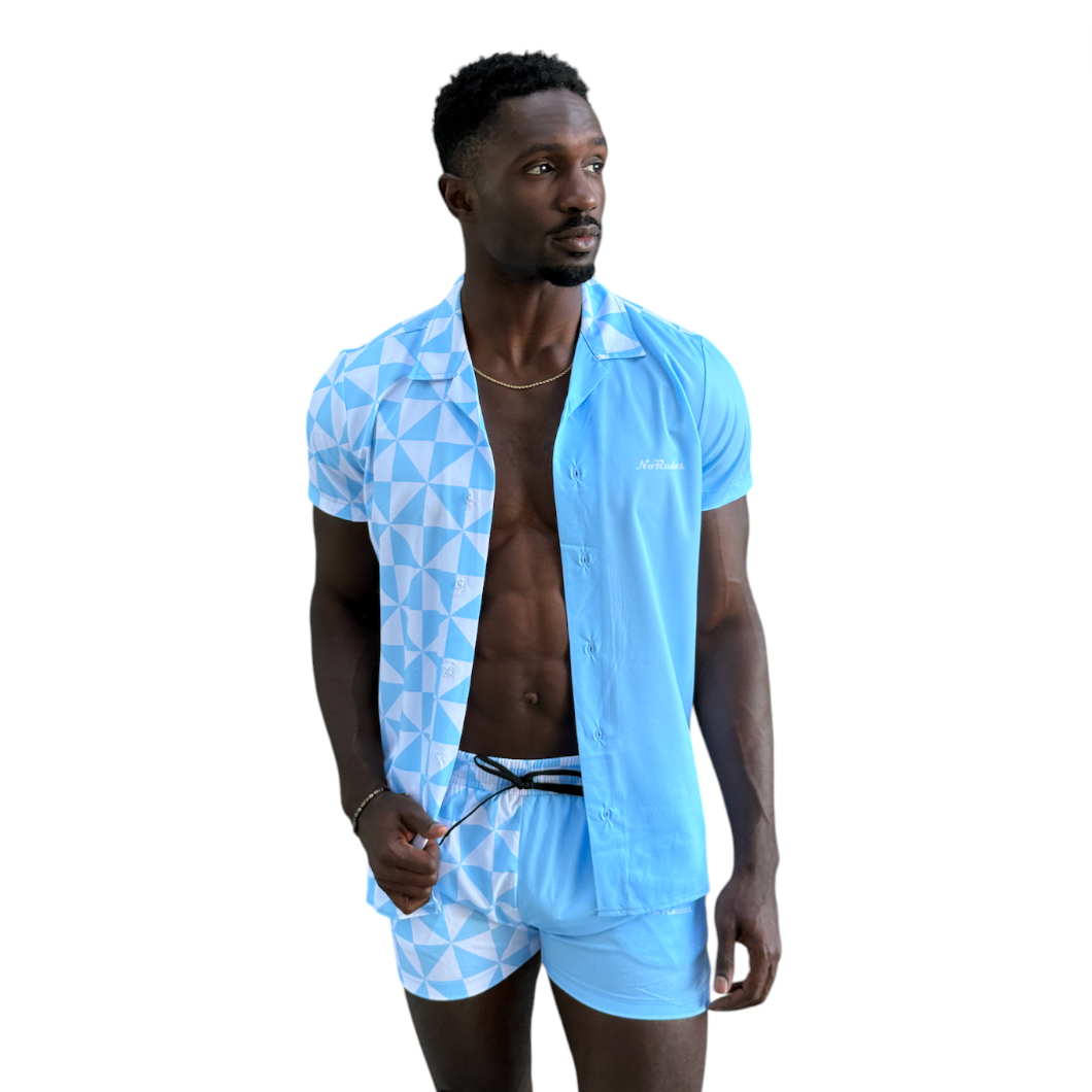 No Rudos - Short Sleeve Button Up Shirt - Angles For A Cause