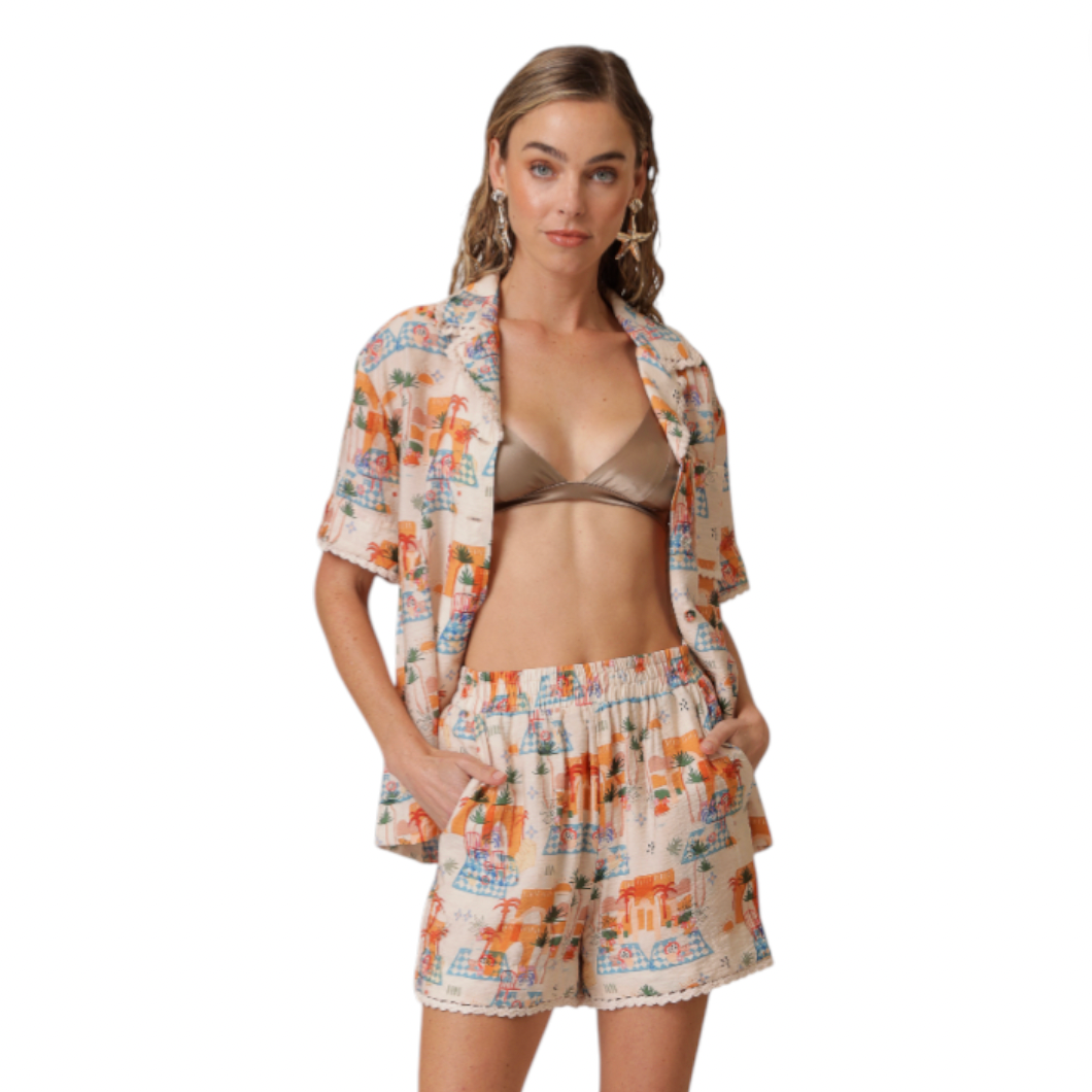 Line & Dot - Payton Shorts - Multi