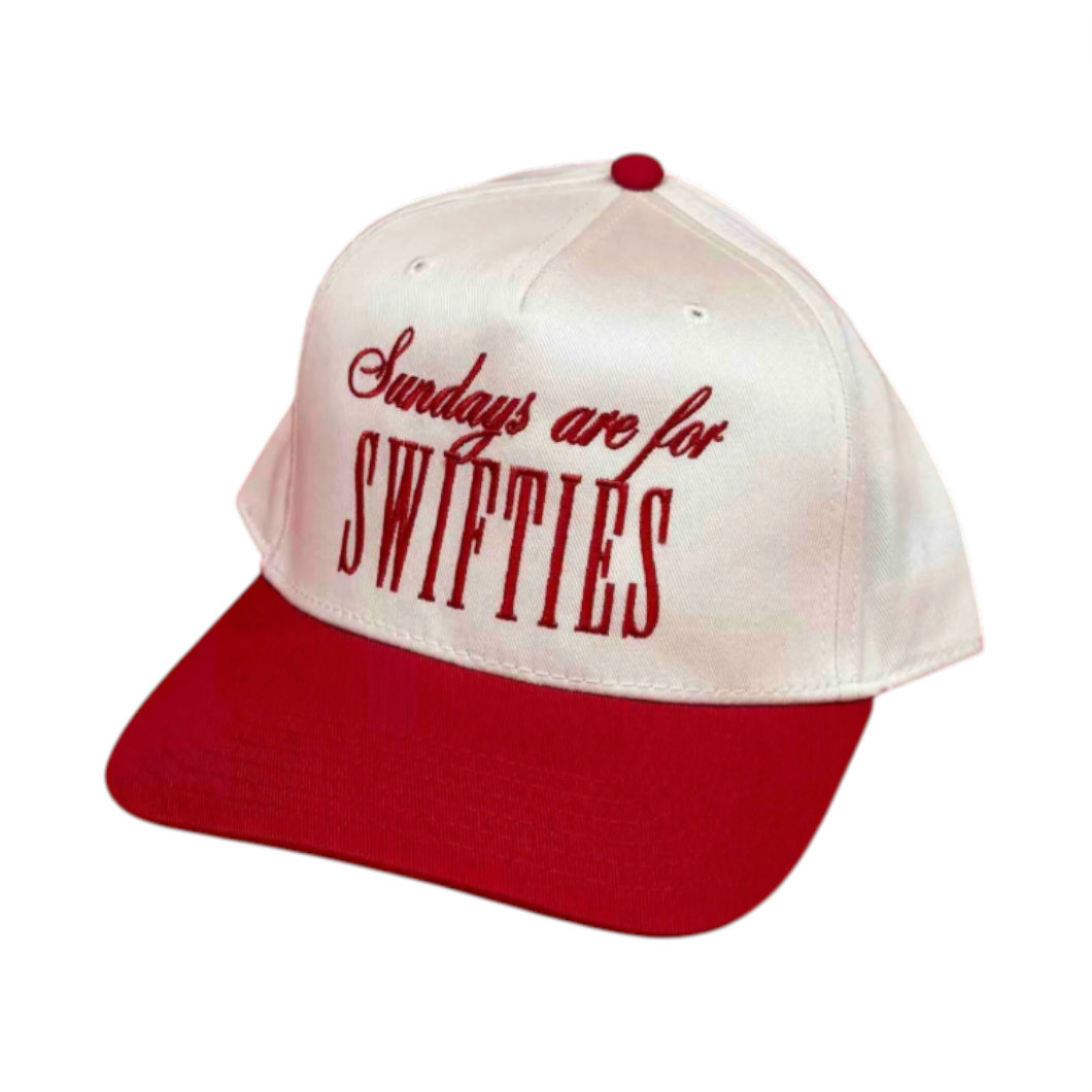 Rowdy Goods - Sundays are for Swifties Hat - Vintage Red