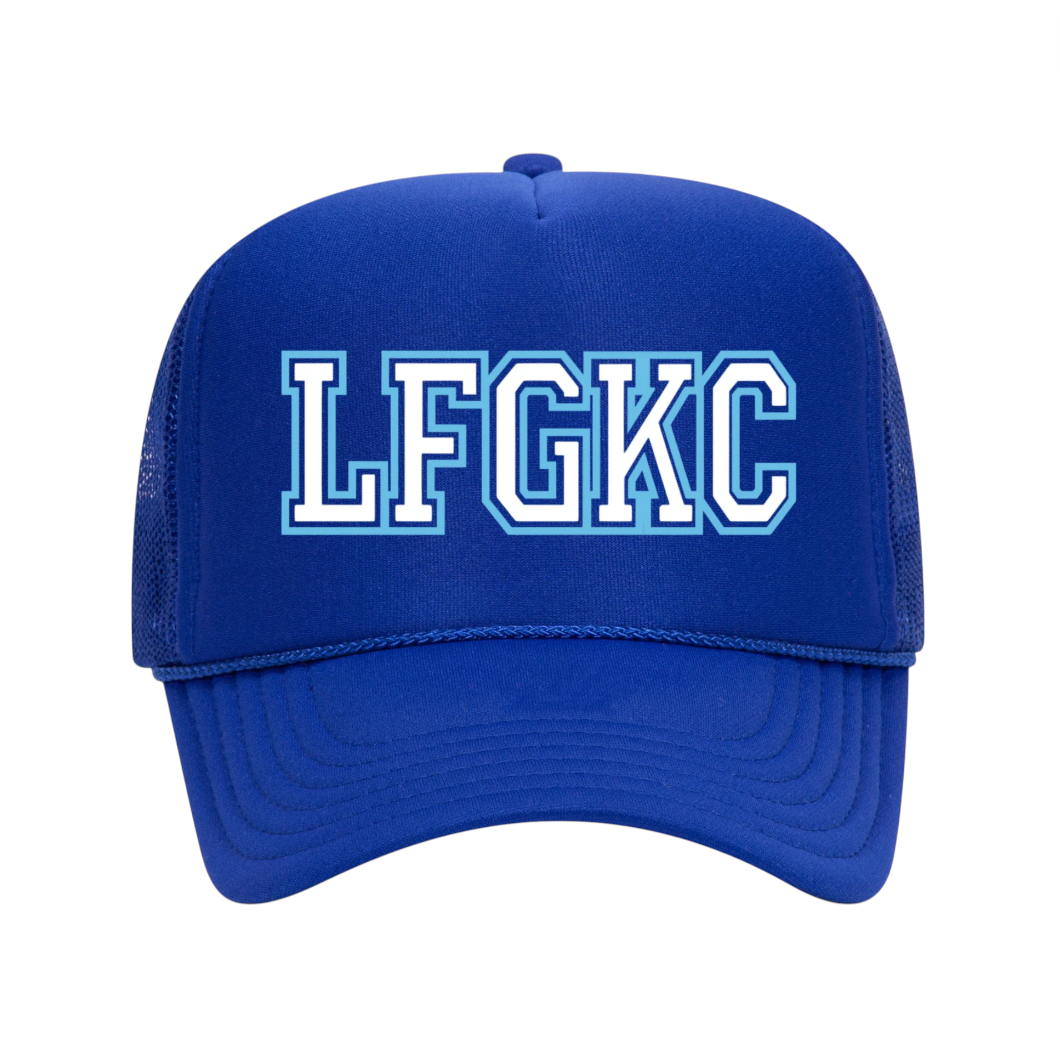 Rowdy Goods - LFGKC Trucker Hat - Royal Blue