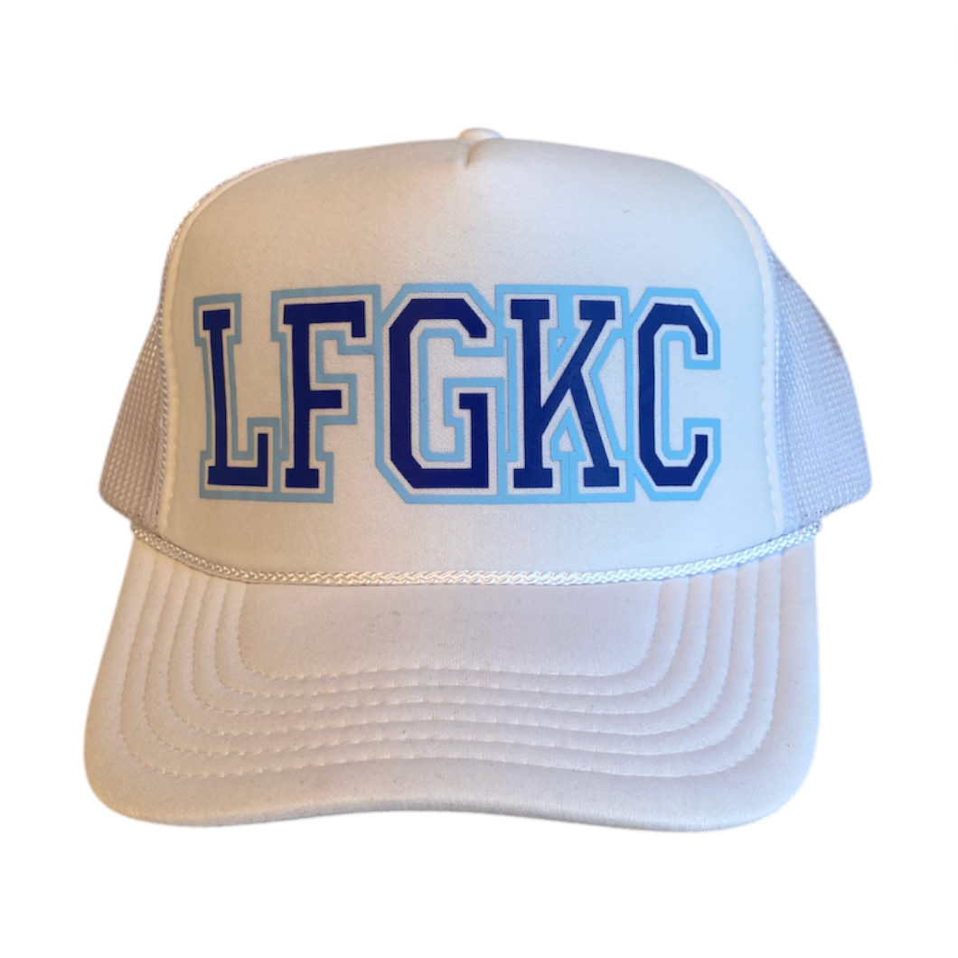 Rowdy Goods - LFGKC Trucker Hat - White