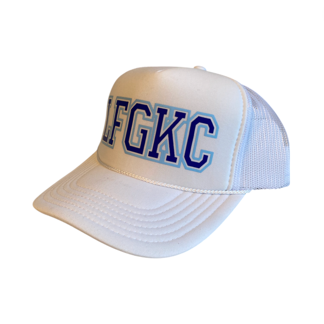 Rowdy Goods - LFGKC Trucker Hat - White