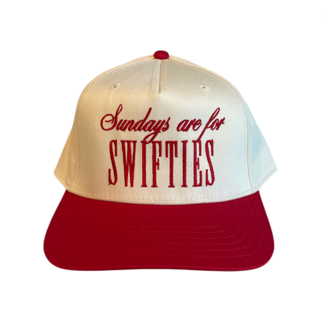 Rowdy Goods - Sundays are for Swifties Hat - Vintage Red